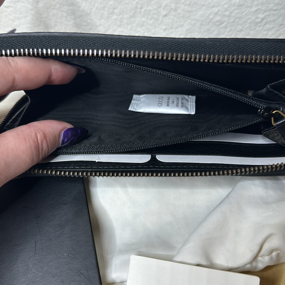 NWOT 🔥RARE🔥 Gucci Blind For Love Long Zippy Wallet 💋 - Picture 6 of 6